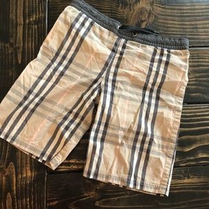 Burberry Classic Nova Check Swim Trunks in Size 6